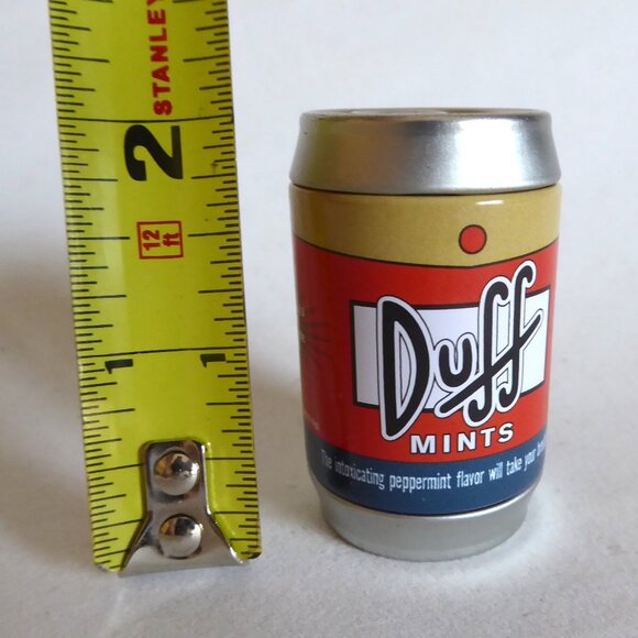 2004 THE SIMPSONS DUFF BEER EMPTY MINI ALUMINUM CAN MINT PACKAGE CONTAINER - Picture 8 of 9